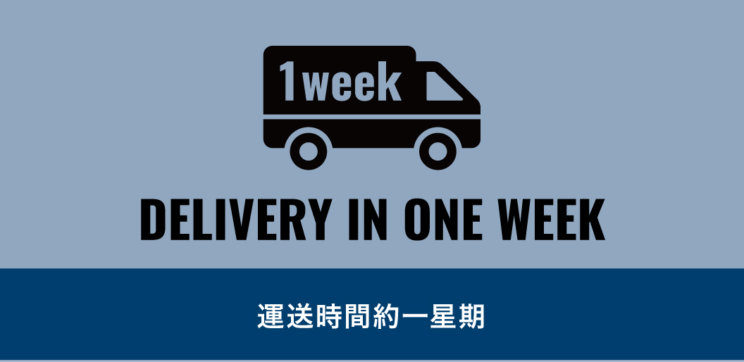 DELIVERY IN ONE WEEK 